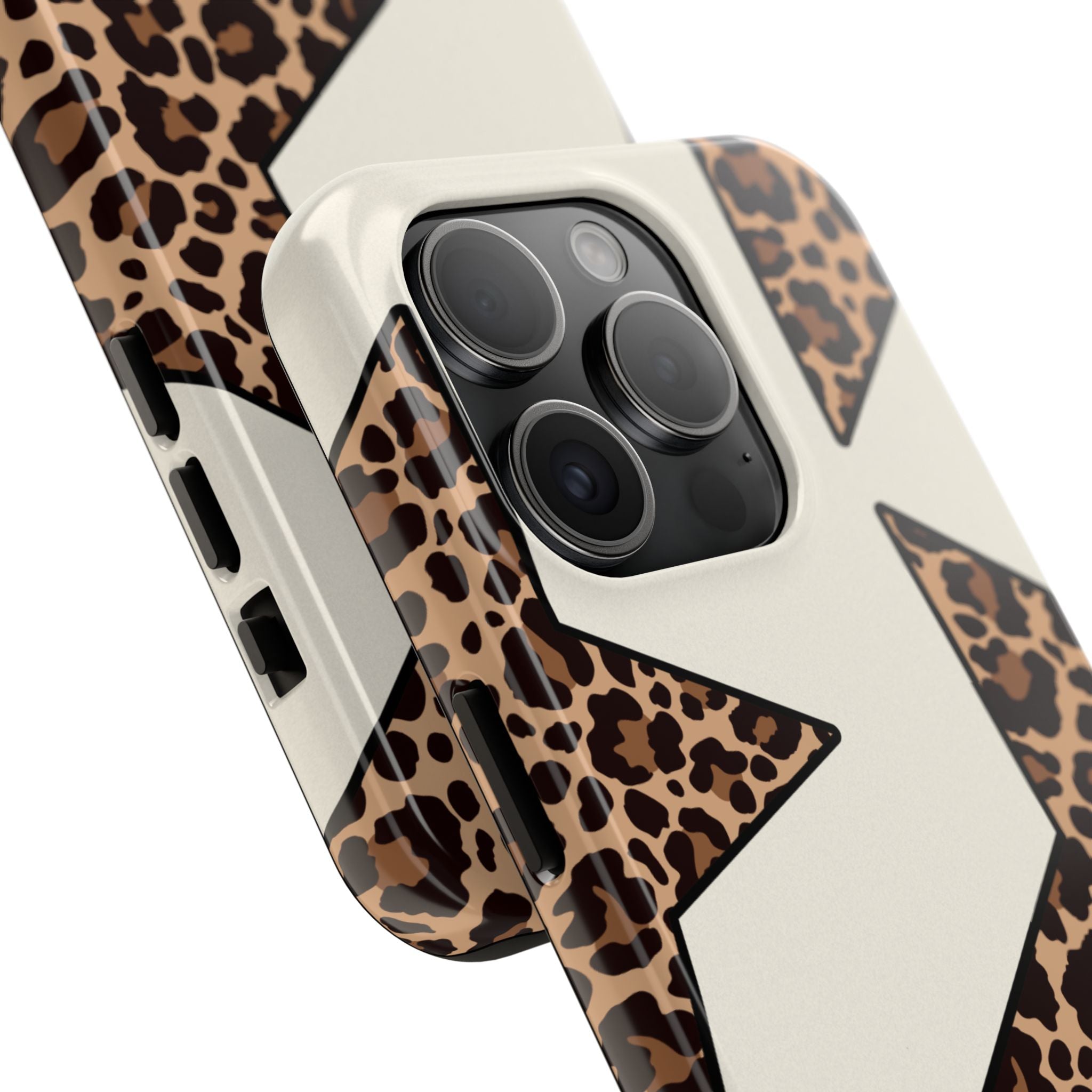 Leopard Star Pattern Phone Case | Animal Print Stars Tough Phone Case