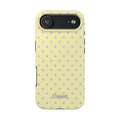 Pastel Yellow Polka Dot Tough Phone Case — Cute Protective Phone Cover