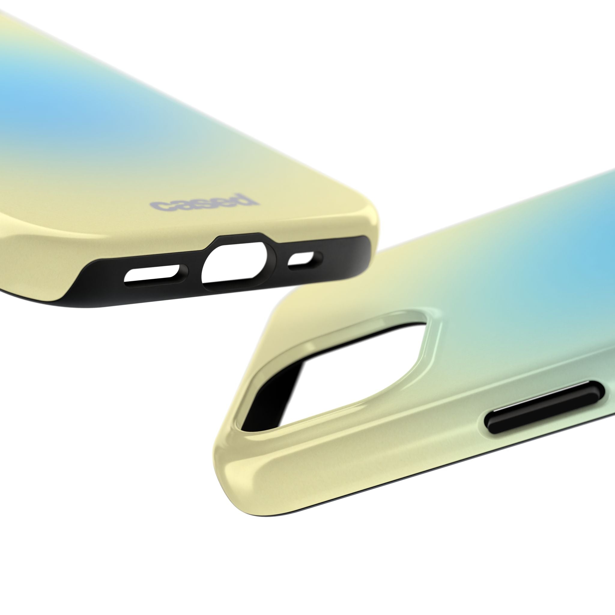 Gradient Sunrise Tough Phone Case — Protective Pastel Ombre iPhone Cover