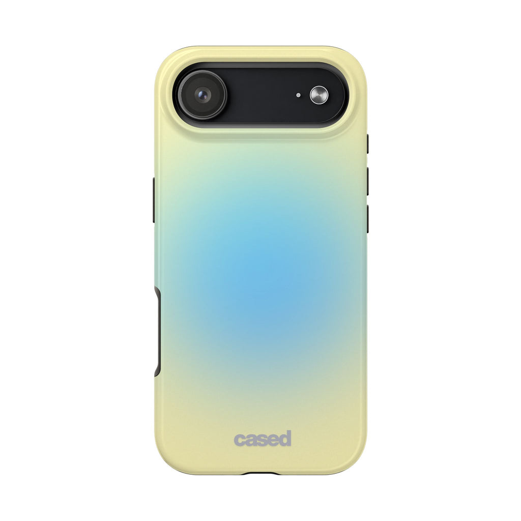 Gradient Sunrise Tough Phone Case — Protective Pastel Ombre iPhone Cover