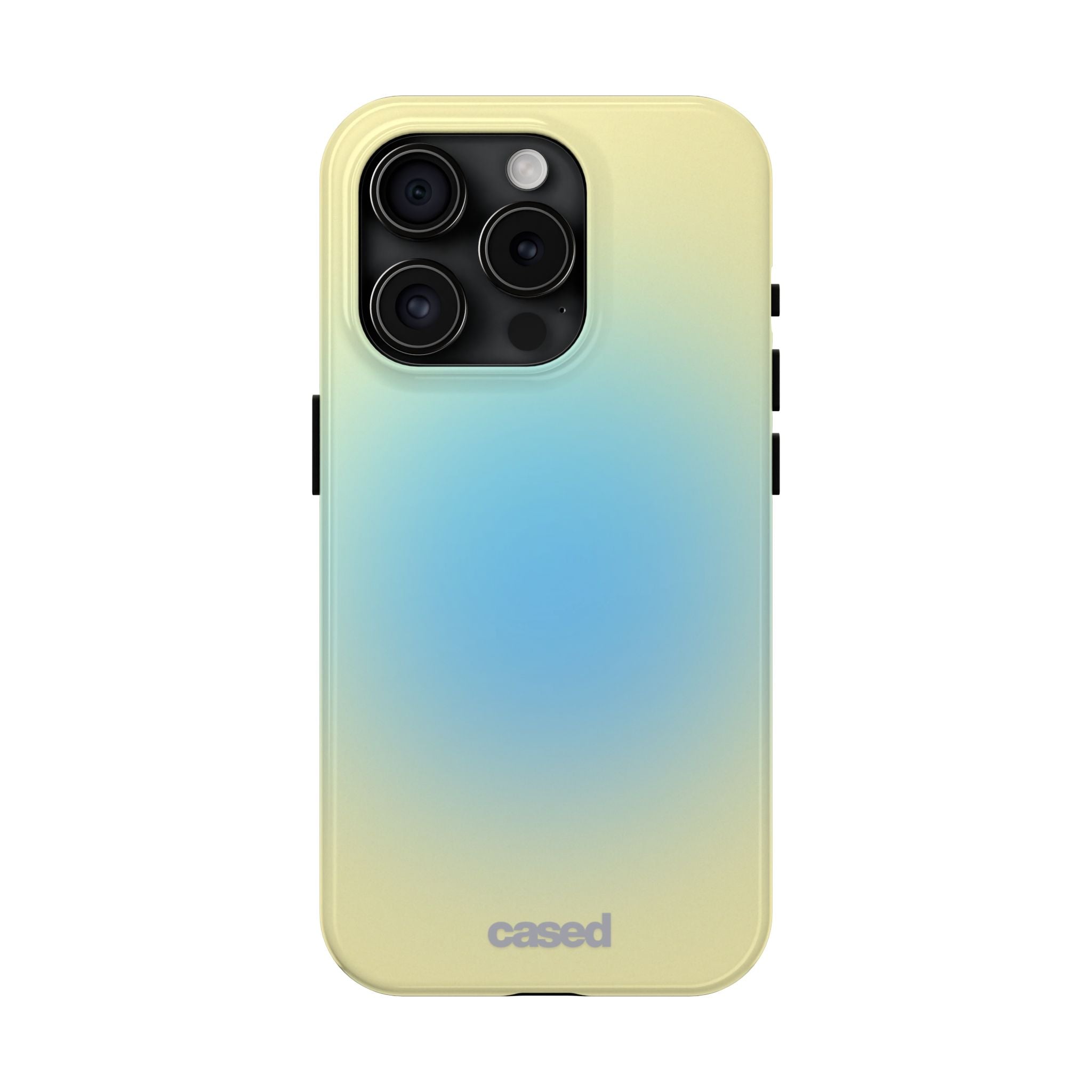 Gradient Sunrise Tough Phone Case — Protective Pastel Ombre iPhone Cover