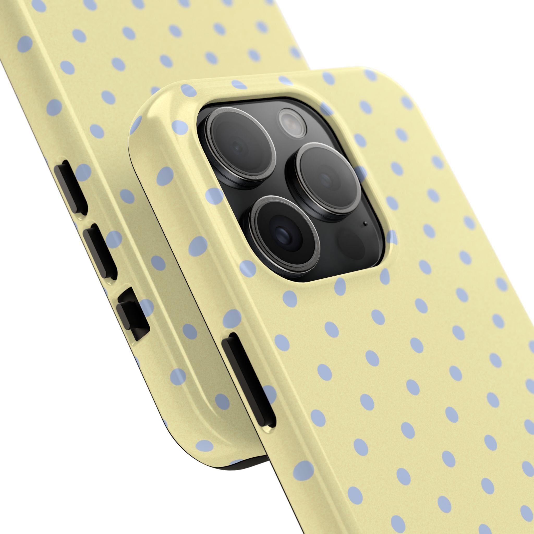 Pastel Yellow Polka Dot Tough Phone Case — Cute Protective Phone Cover