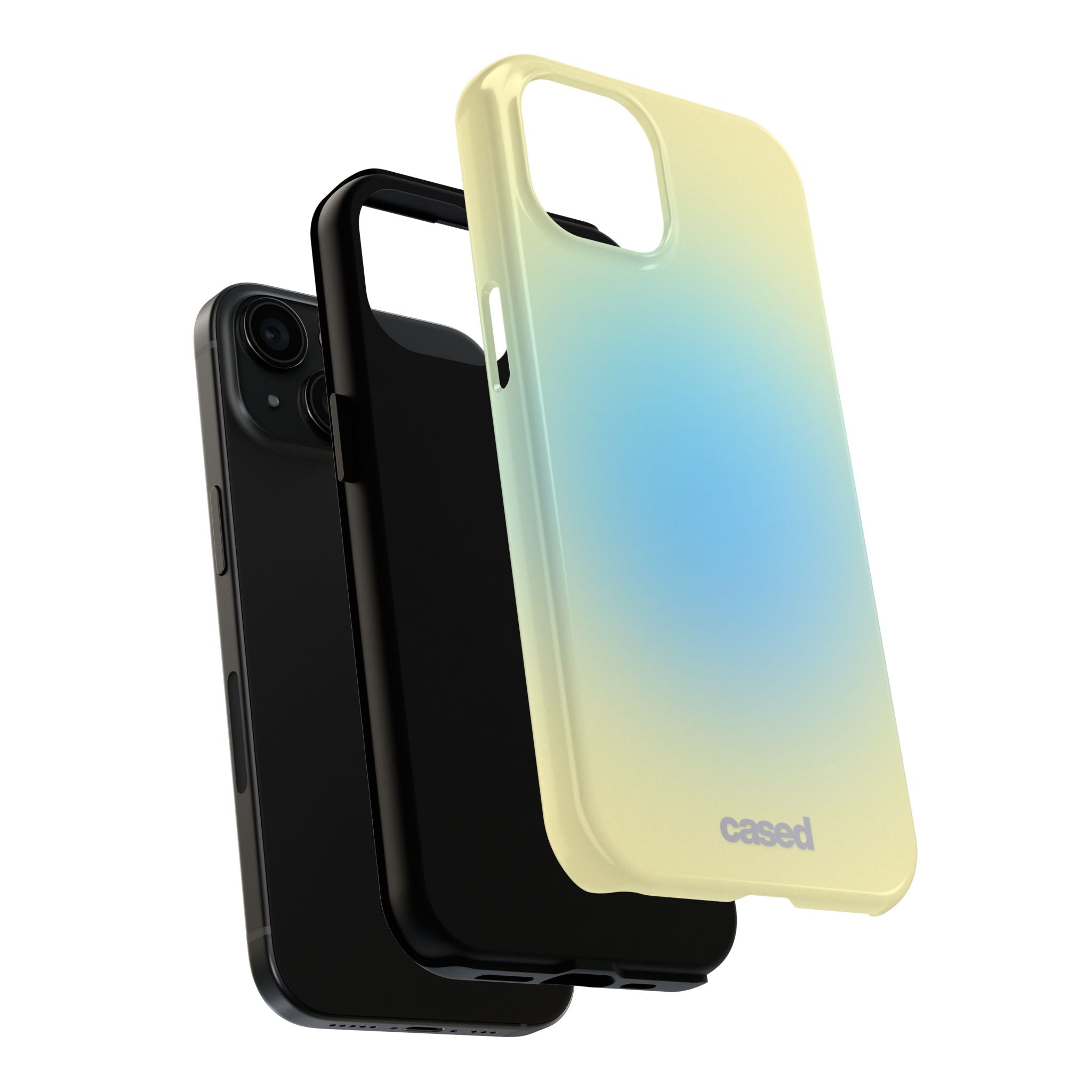 Gradient Sunrise Tough Phone Case — Protective Pastel Ombre iPhone Cover