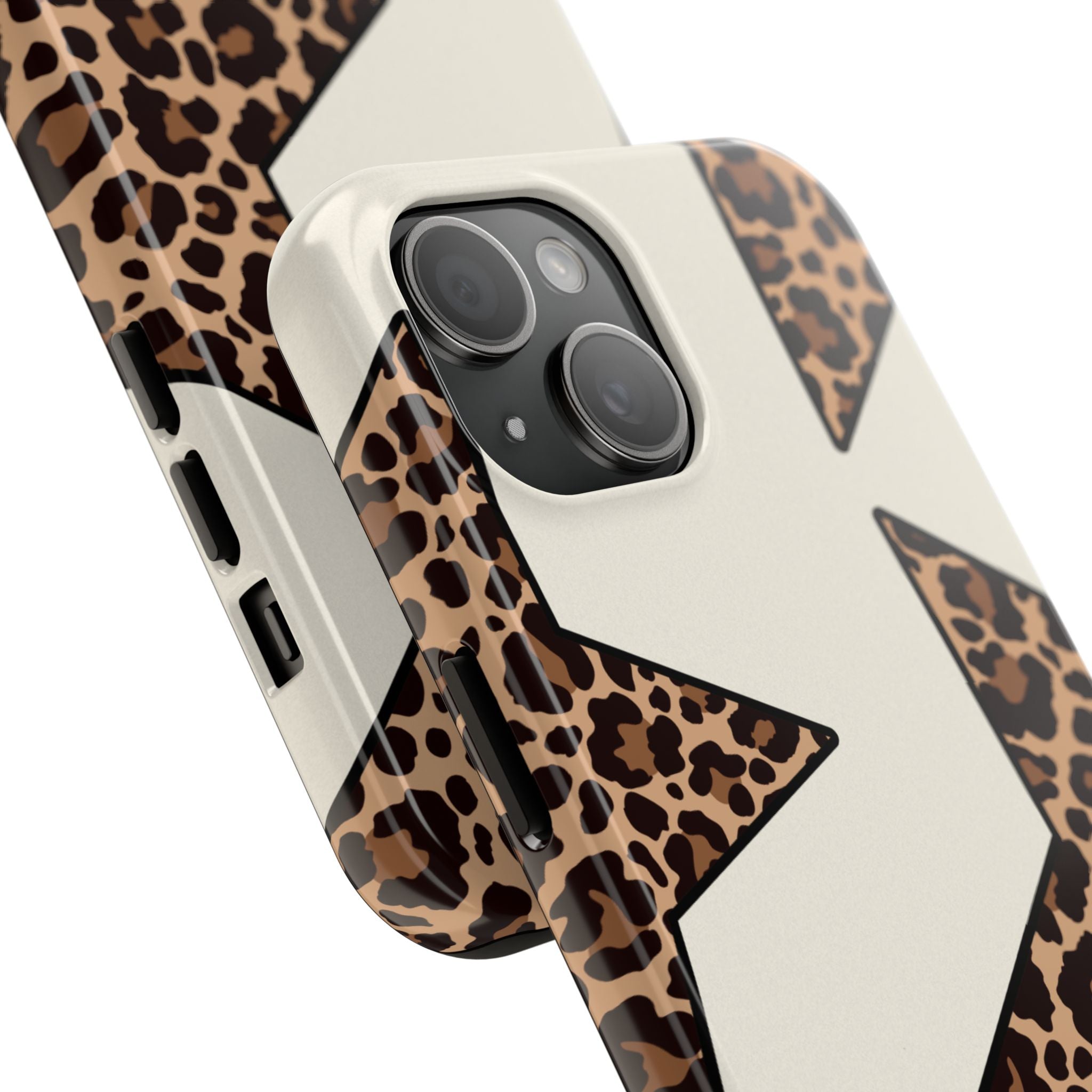 Leopard Star Pattern Phone Case | Animal Print Stars Tough Phone Case