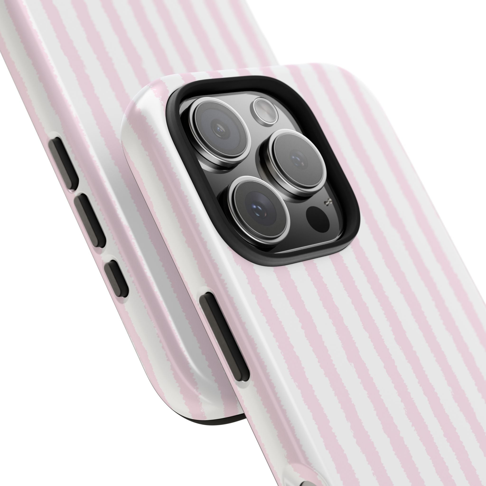 Pink Pastel Stripe Tough Phone Case — Protective iPhone Cover