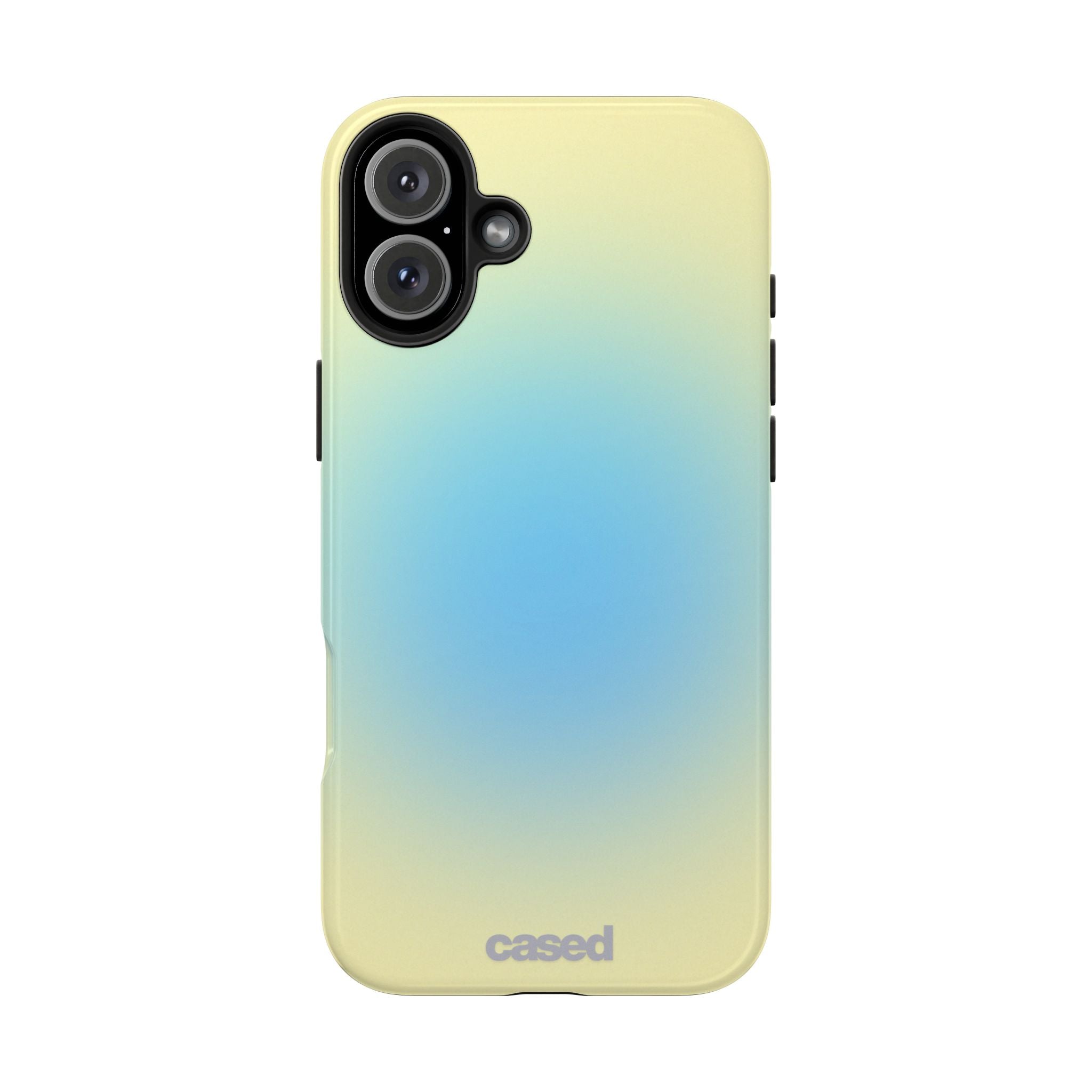 Gradient Sunrise Tough Phone Case — Protective Pastel Ombre iPhone Cover