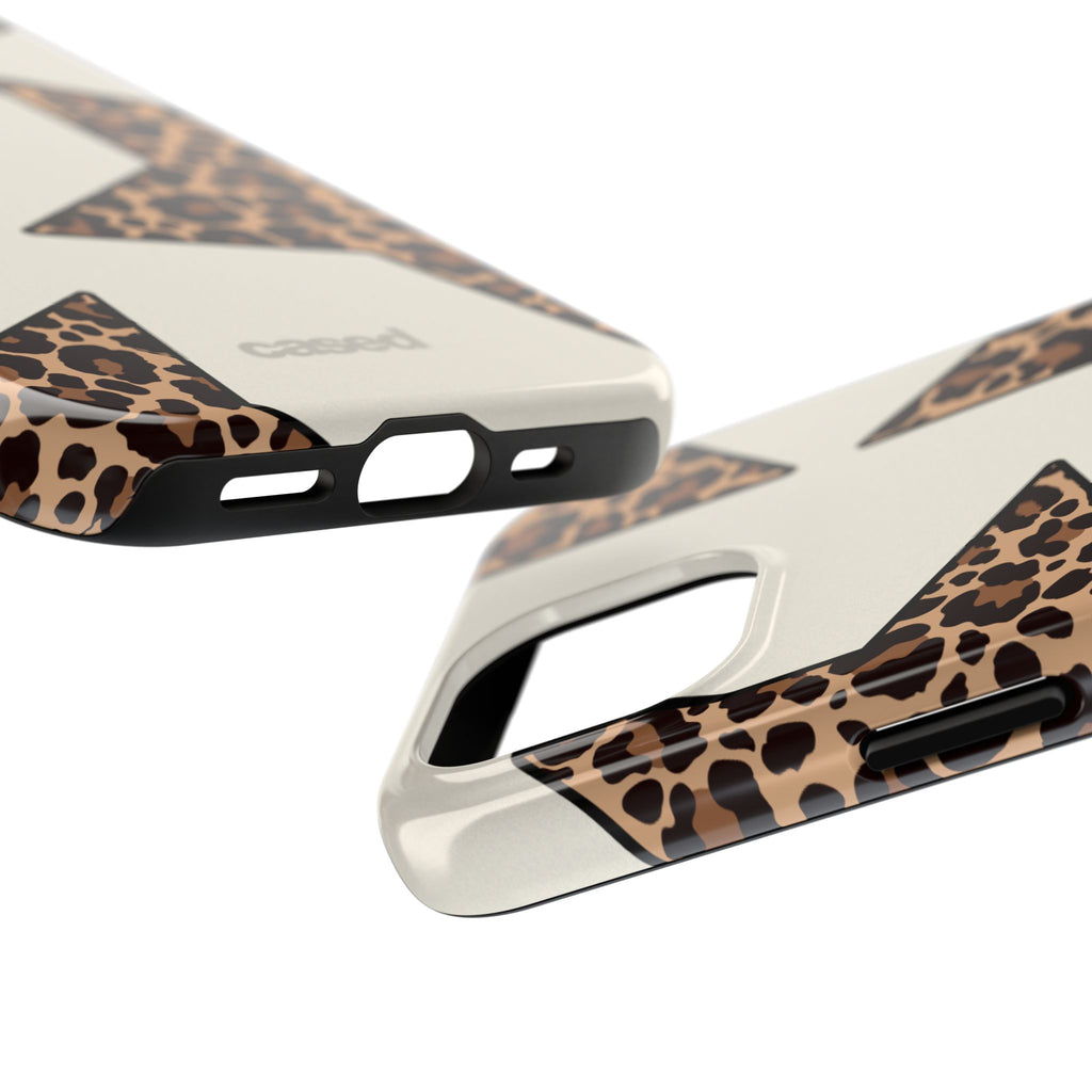 Leopard Star Pattern Phone Case | Animal Print Stars Tough Phone Case