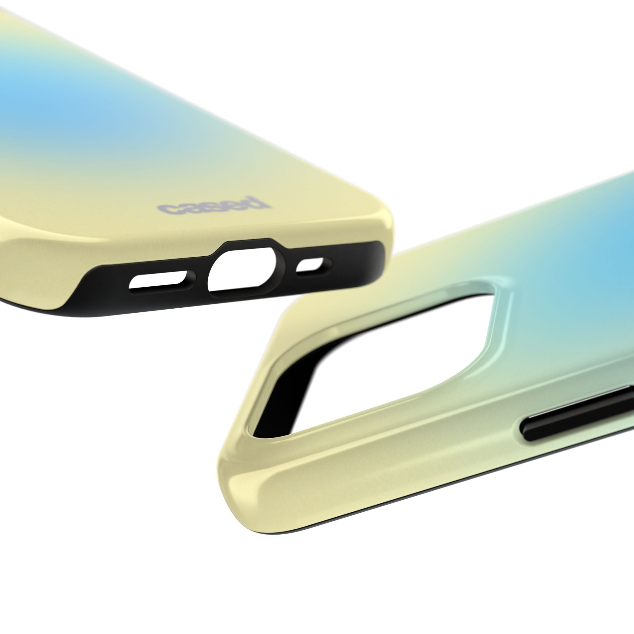 Gradient Sunrise Tough Phone Case — Protective Pastel Ombre iPhone Cover