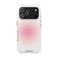 Pink Glow Tough Phone Case — Minimal Blush Gradient Protective Cover