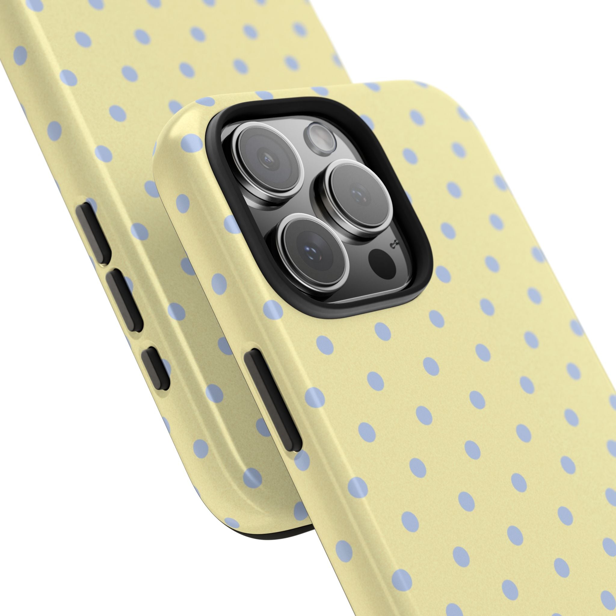 Pastel Yellow Polka Dot Tough Phone Case — Cute Protective Phone Cover