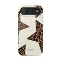 Leopard Star Pattern Phone Case | Animal Print Stars Tough Phone Case