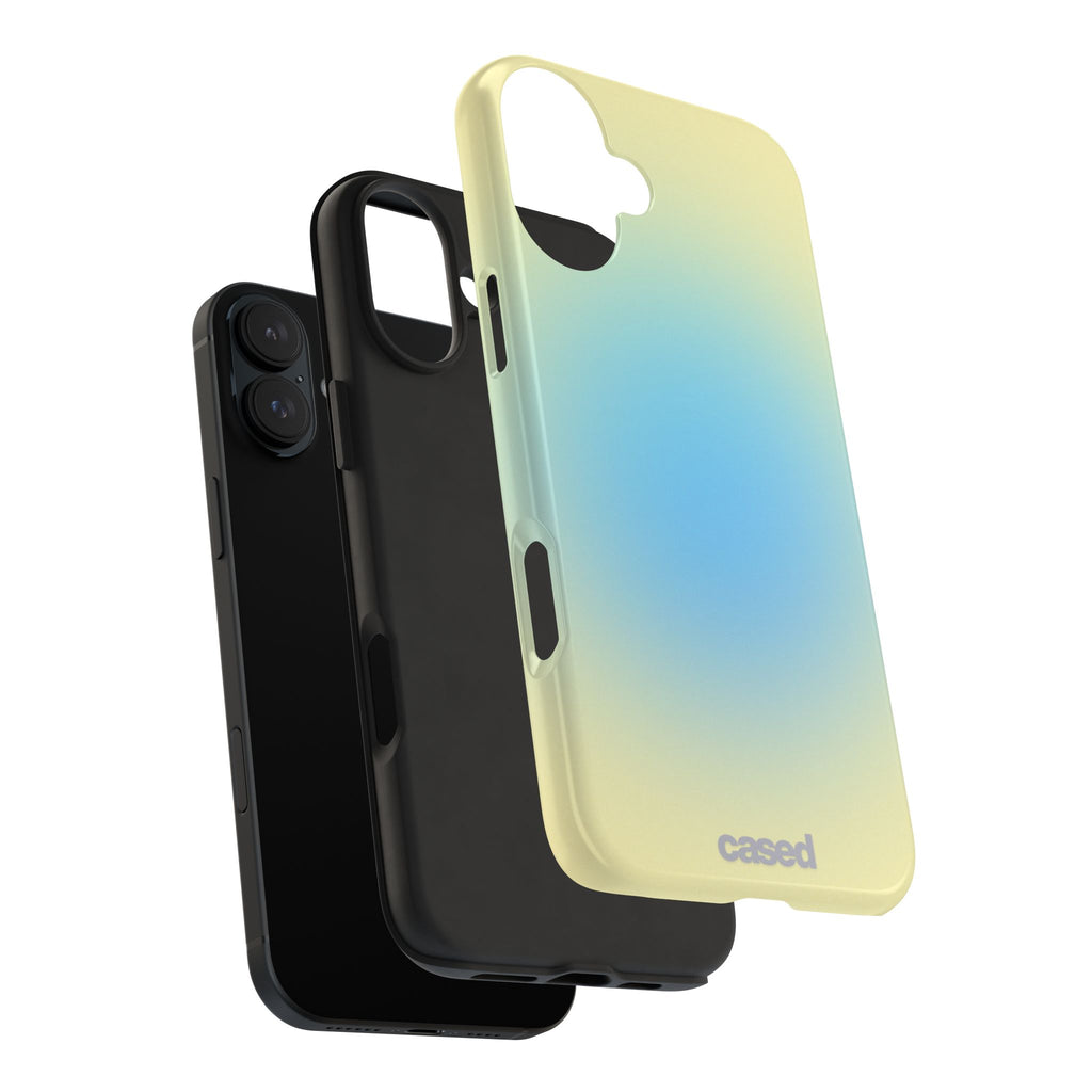 Gradient Sunrise Tough Phone Case — Protective Pastel Ombre iPhone Cover
